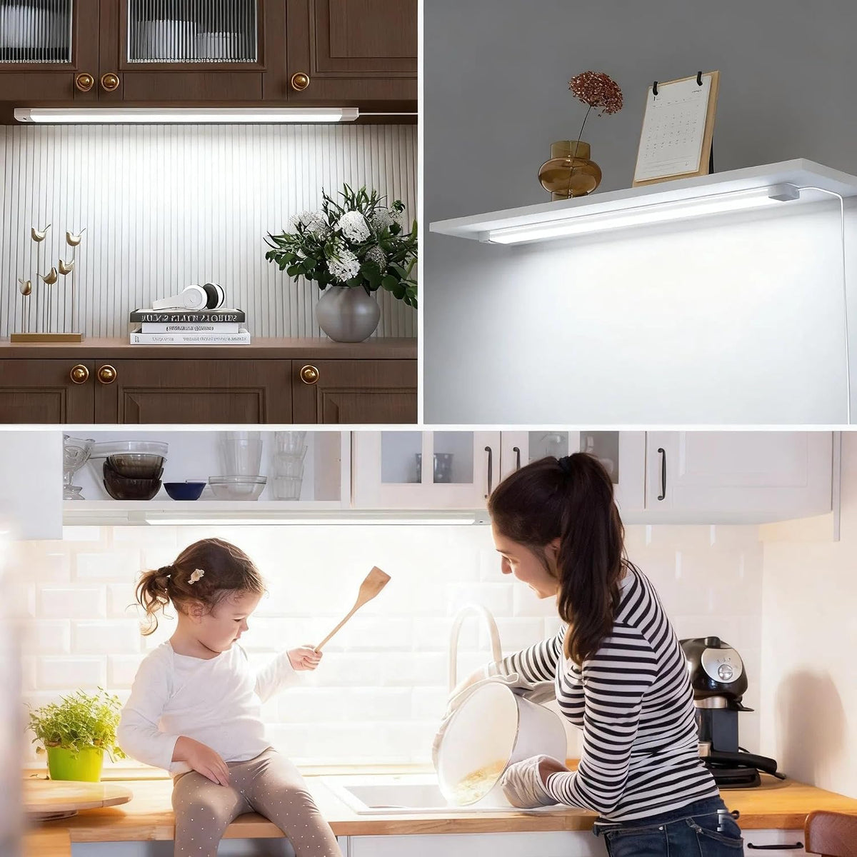 MYPLUS 24 Inch Under Cabinet Lights with Hand Wave,Plug and Play