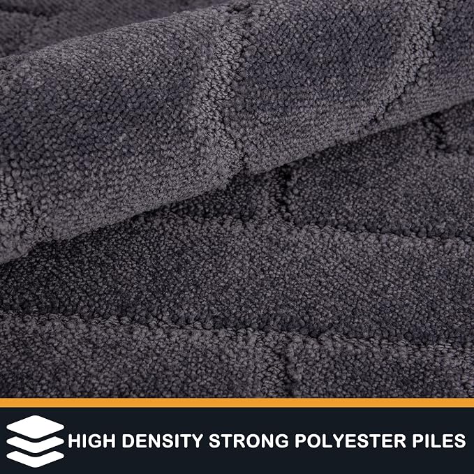 PURRUGS Dirt Trapping Door Mat 24" x 35.5", Non-Slip Machine Washable Entry Rug