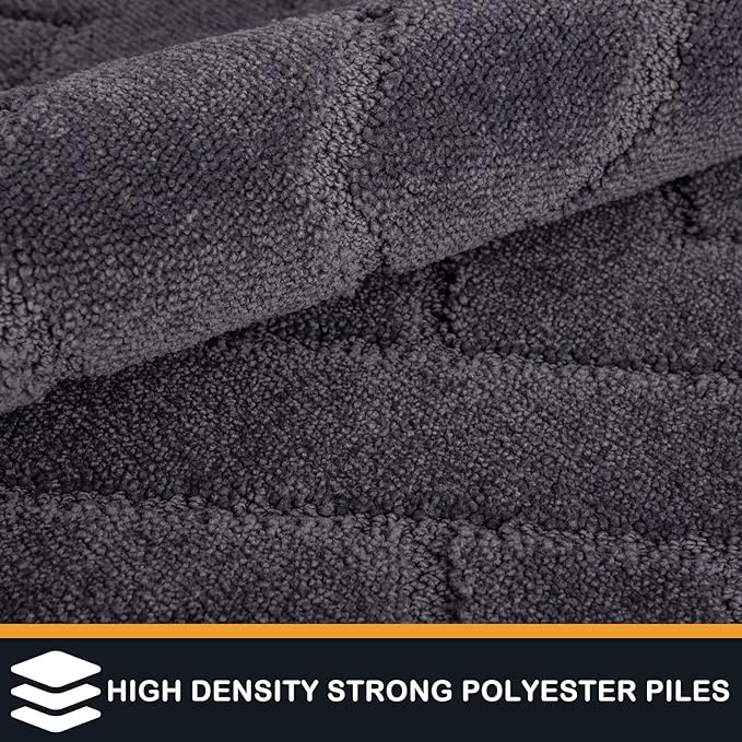 PURRUGS Dirt Trapping Door Mat 24" x 70", Non-Slip Machine Washable Entry Rug