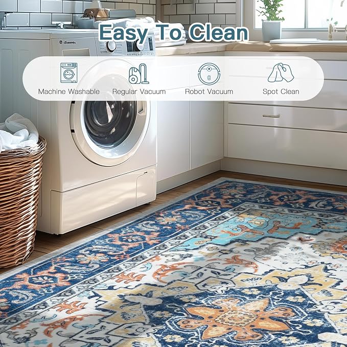 Lofus 5x7 Area Rugs for Living Room, Washable Area Rug, Rugs for Bedroom
