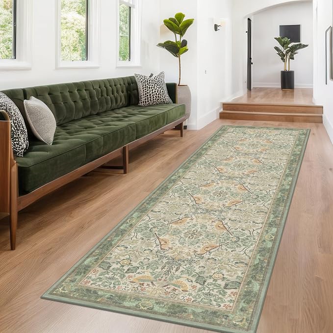 Sage Green10 ft Long Runner Rugs
