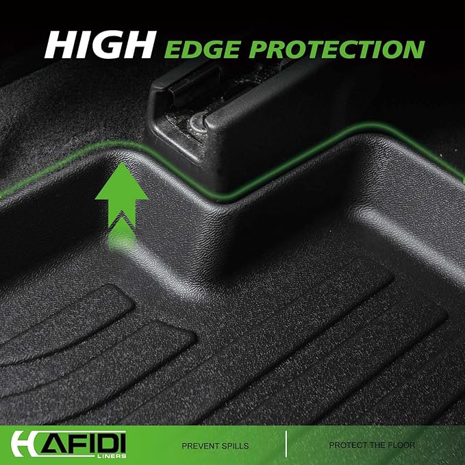 Automotive Floor Mats & Cargo Liner for Forester 2014-2018 All Weather Protection Full Set- Black