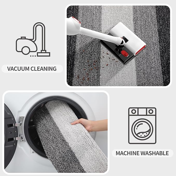 Kitinjoy Indoor Outdoor Door Mat, 44x32 Non-Slip Absorbent Dirt Trapper