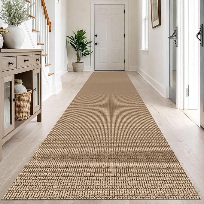 IOHOUZE Washable Exrea Long Hallway Runner Rug 3x14 Non Slip Rubber Backed