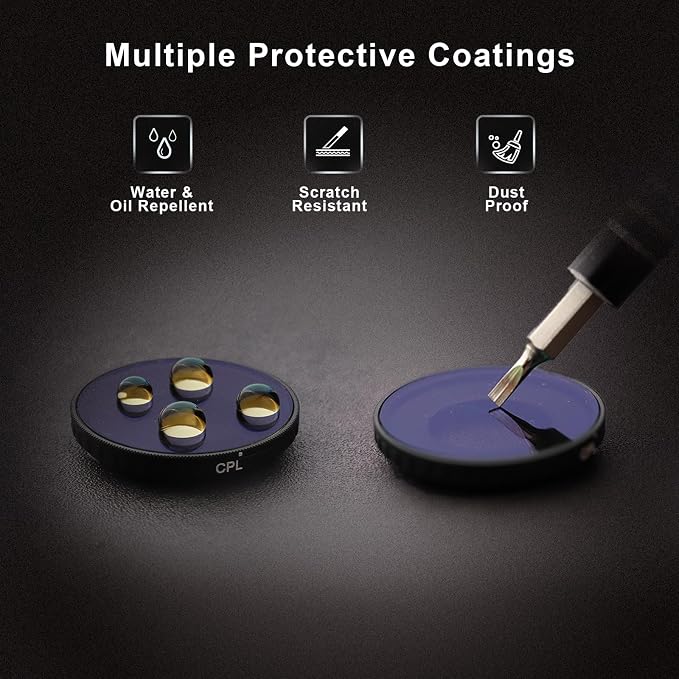 Haoge Filter Set for DJI Osmo Nano, Includes CPL, Osmo Nano Accessories