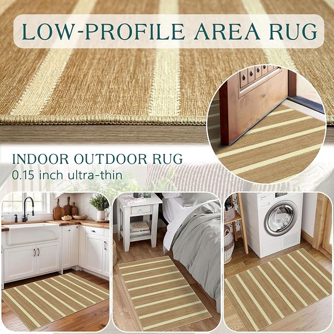 Front Door Rug - 2x3 Non-Slip Door Mat Washable Doormat Indoor Outdoor Entrance