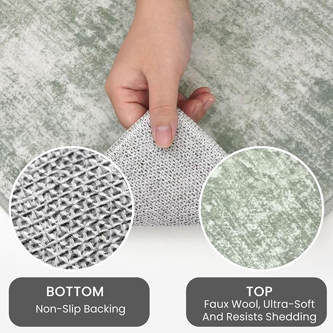 IOHOUZE Abstract Runner Rug 3x7 Ft Washable Runners