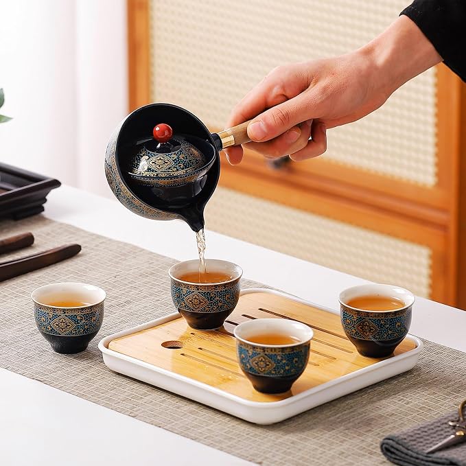 Chinese Tea Set, Chinese Gongfu Tea Set, Portable Teapot Set