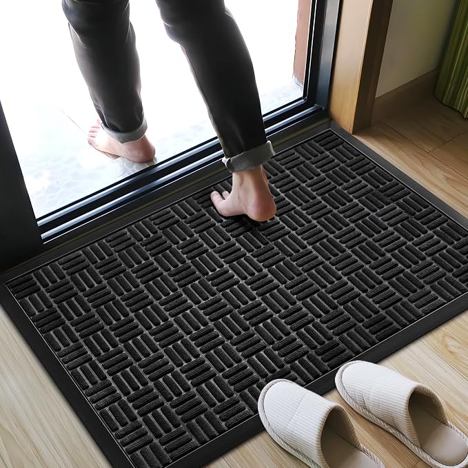 Mibao Front Door Mat, Heavy Duty Durable Welcome Mat