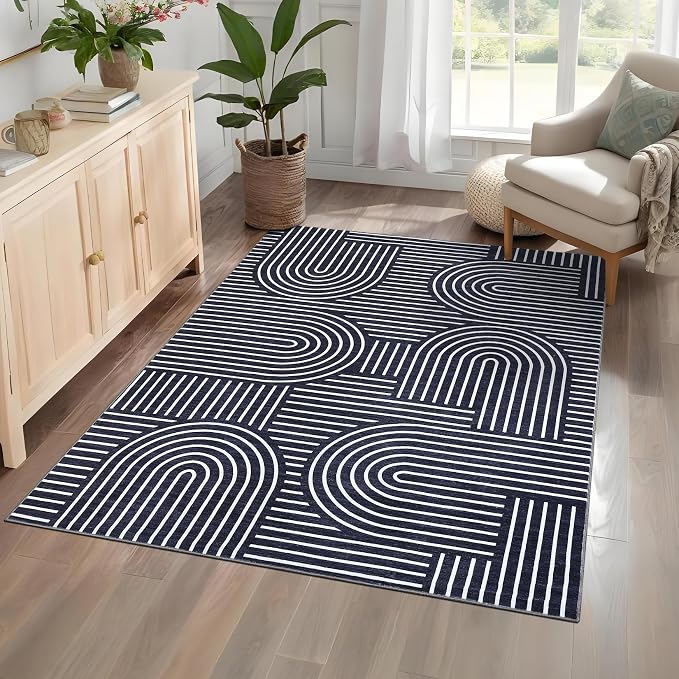 ROYHOME Washable Rug 4x6 Area Rugs