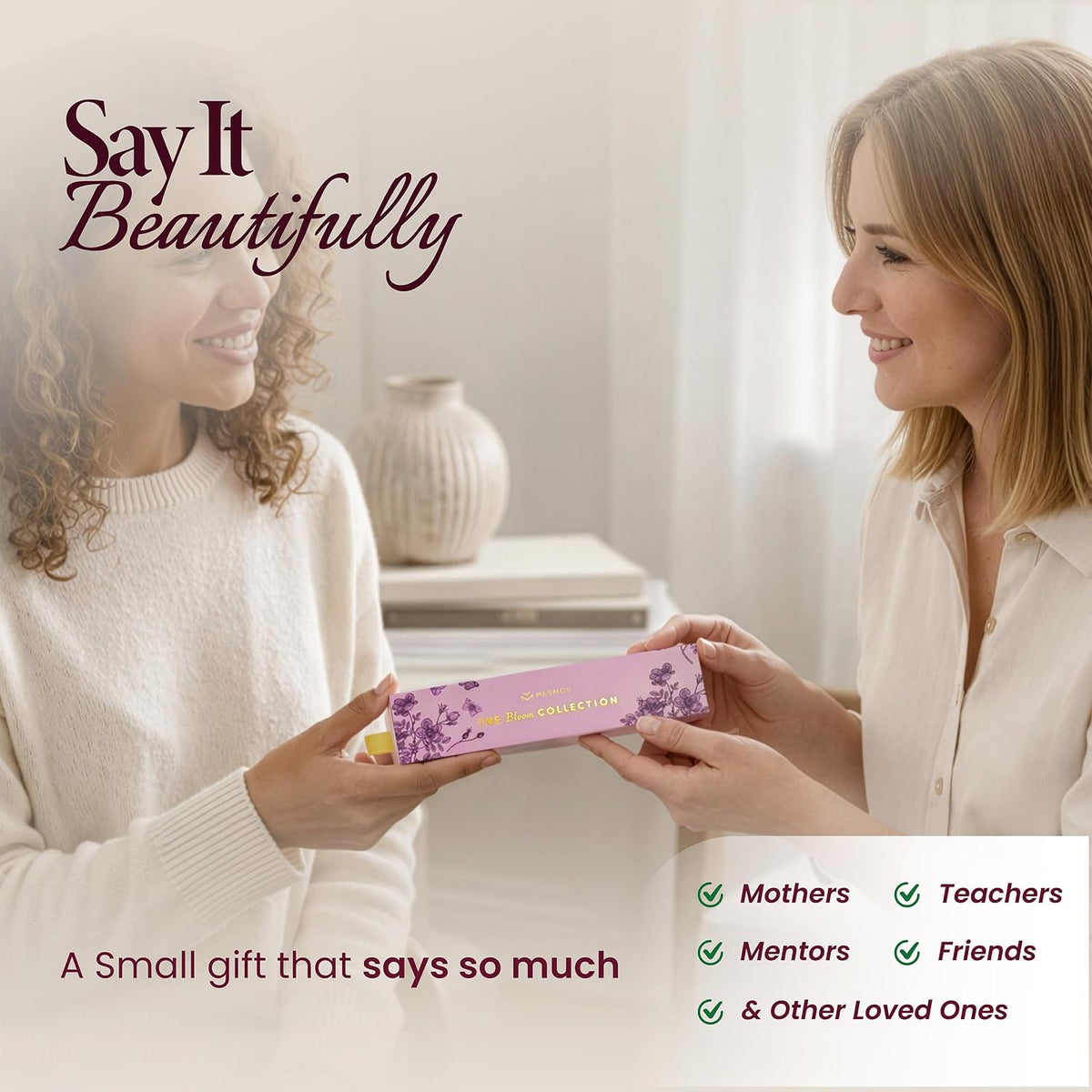 MESMOS High End Luxury Gift for Women, End of Year Teacher Gifts, German-Ink & 1mm Swiss-Tip, Fancy Pens for Women, Appreciation Gifts for Coworkers, Employees & Beautiful Unboxing Experience