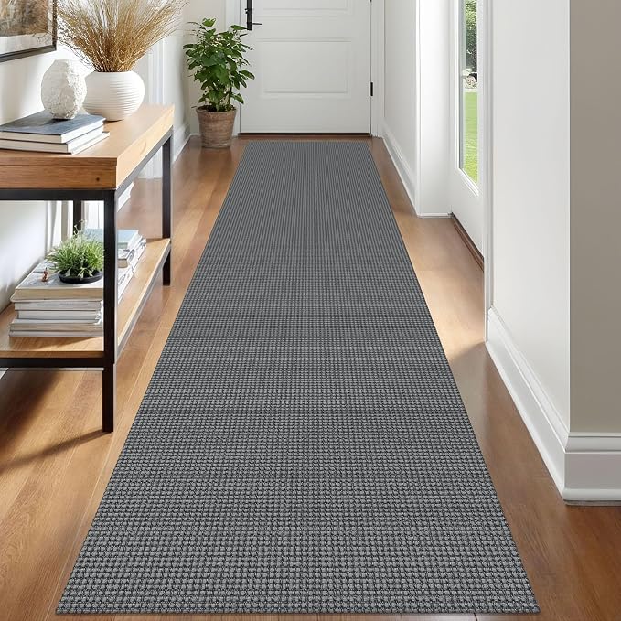 IOHOUZE Washable Runner Rug 2.6x12 Non Slip Rubber Backed Extra Long Hallway