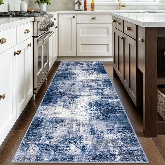 IOHOUZE Abstract Runner Rug 3x8 Ft Washable Runners