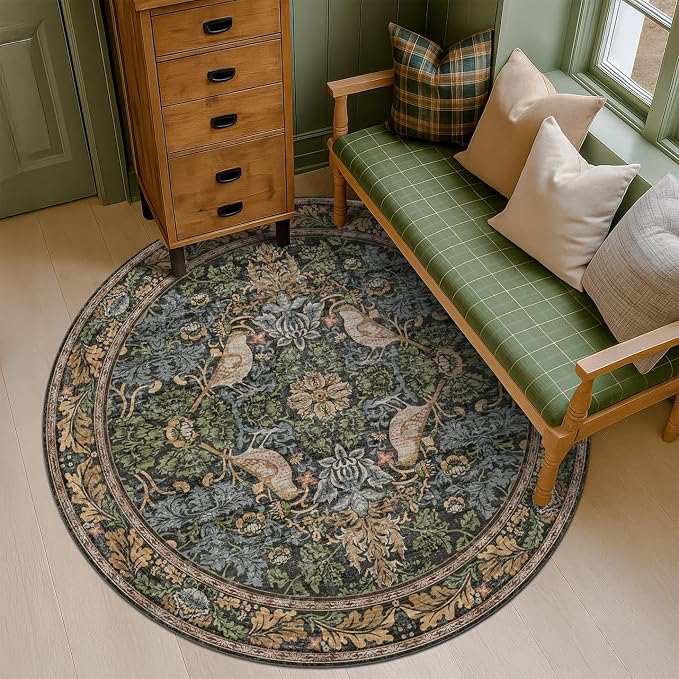 Hazo Haus Vintage 5ft Round Rug