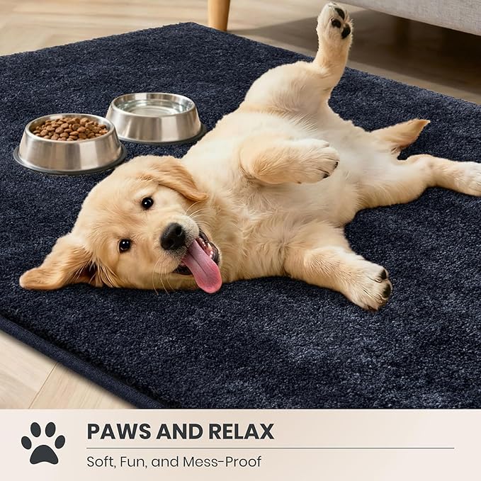 PURRUGS Dirt Trapping Door Mat 24" x 35.5", Non-Slip Machine Washable Entryway