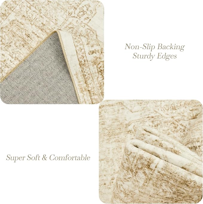 Soalmost Washable Area Rug 10x14, Large Soft Rugs