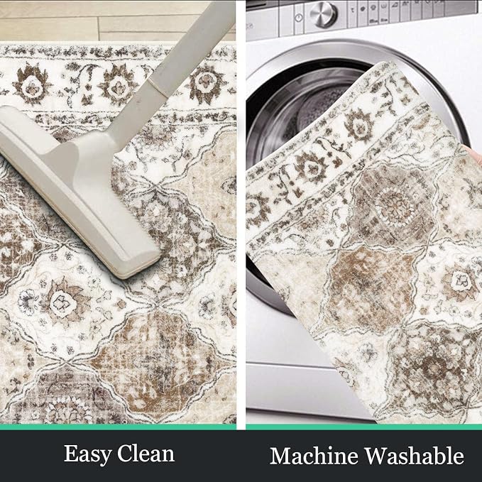 HEBE Washable Area Rug