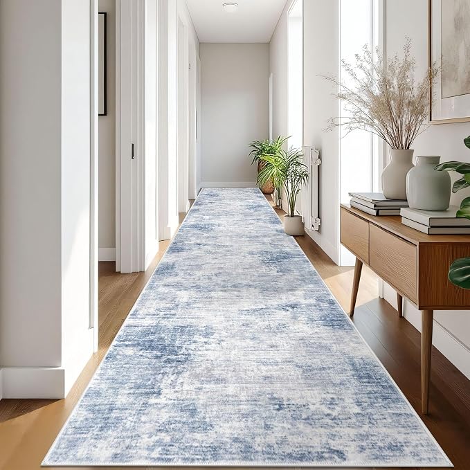 IOHOUZE Abstract Runner Rug 3x18 Ft Washable Runners
