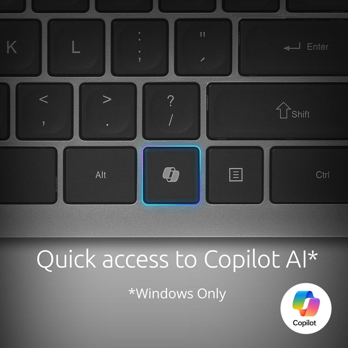 Kensington KB435 Wireless Compact Keyboard, Bluetooth & 2.4GHz Connection, Quiet Scissor-Switch Keys, Programmable, Copilot Hotkey, Compatible with Windows, Black (K75409NA)