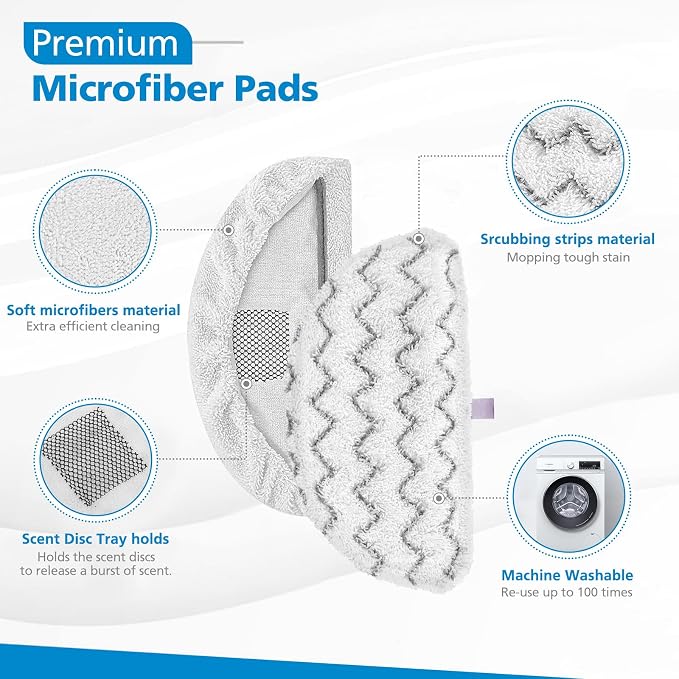 1940 for Bissell Steam Mop Pads for Bissell PowerFresh Steam Mop 1806 1544 1440