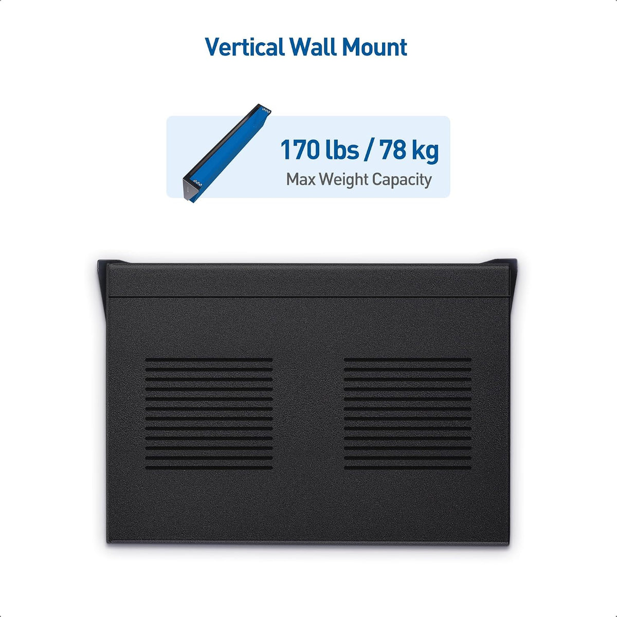 [Enhanced] Cable Matters Max 170 lbs 19-inch Vertical 1U Wall Rack Bracket