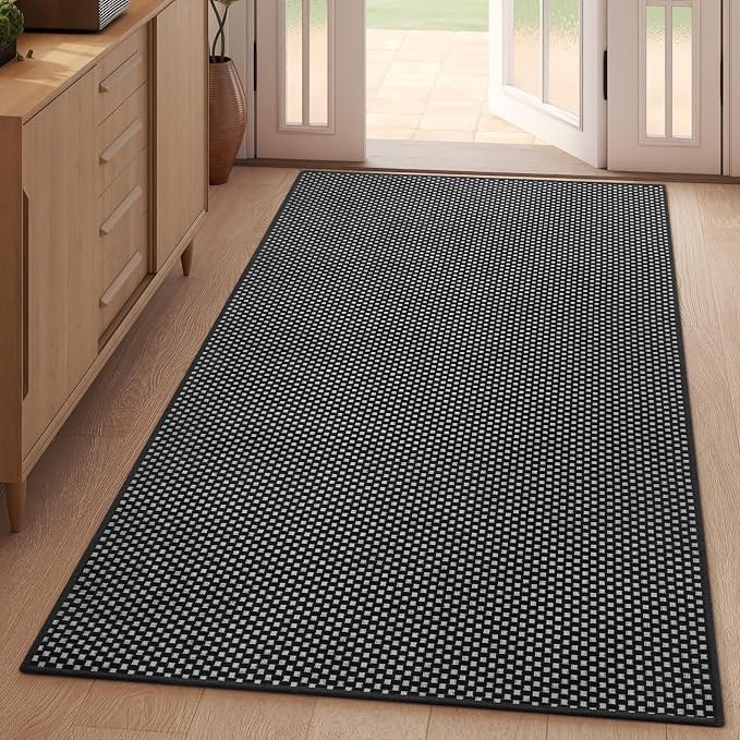 YDKGL 3x5 ft Area Rug Entryway Runner Rug Non Slip Washable, Boho Woven Kitchen