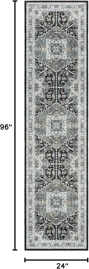 Madane Washable Runner Rug 2x8, Runners