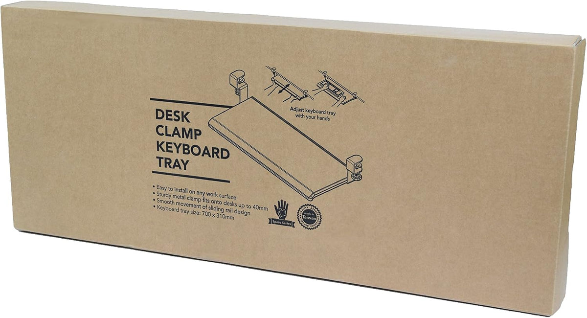 Mobotron Under-Desk Keyboard Clamp Tray Electronic Device Platform