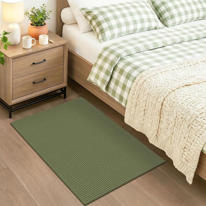 KOZYFLY Indoor Door Mat 2x3 ft Small Area Rugs Washable Front Door Mat Non Slip