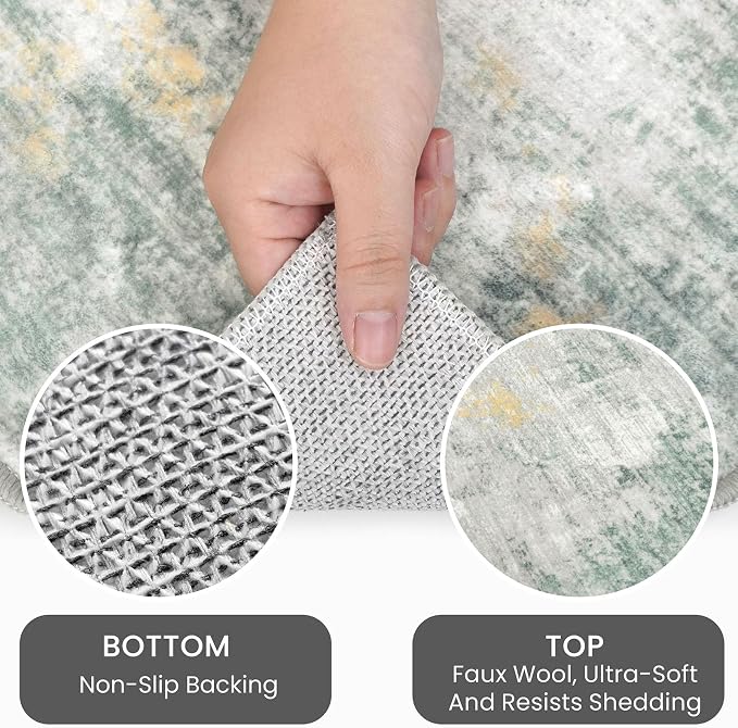 IOHOUZE Small Abstract Area Rug 2x3 Ft Entryway Rugs Washable Door Mat Indoor