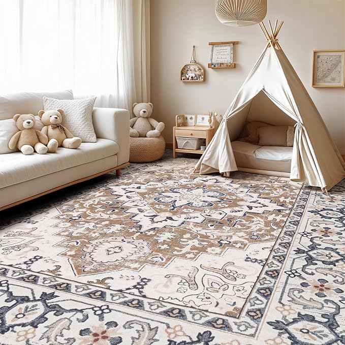 Lofus 9x12 Area Rugs for Living Room, Washable Area Rug, Rugs for Bedroom