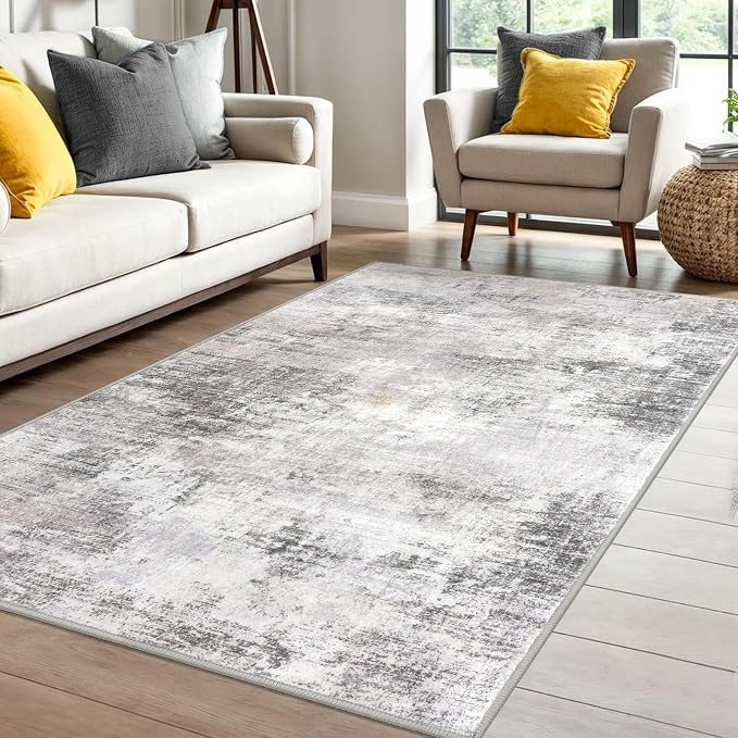 IOHOUZE Abstract Area Rug 4x6 Ft Washable Rugs