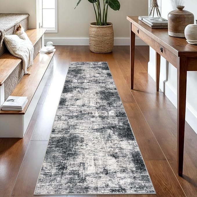IOHOUZE Abstract Runner Rug 2x8 Ft Washable Runners