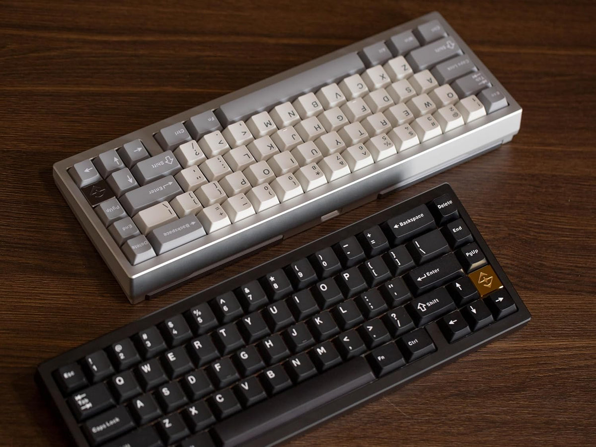 KEEBMONKEY WOBKEY Zen 65 65% Quick Release Wireless Mechanical Keyboard with RGB, CNC Aluminum Case, Hot-Swappable, VIA Support, BT/2.4G/USB-C Gaming Keyboard for Mac/Windows (Ultra Red)