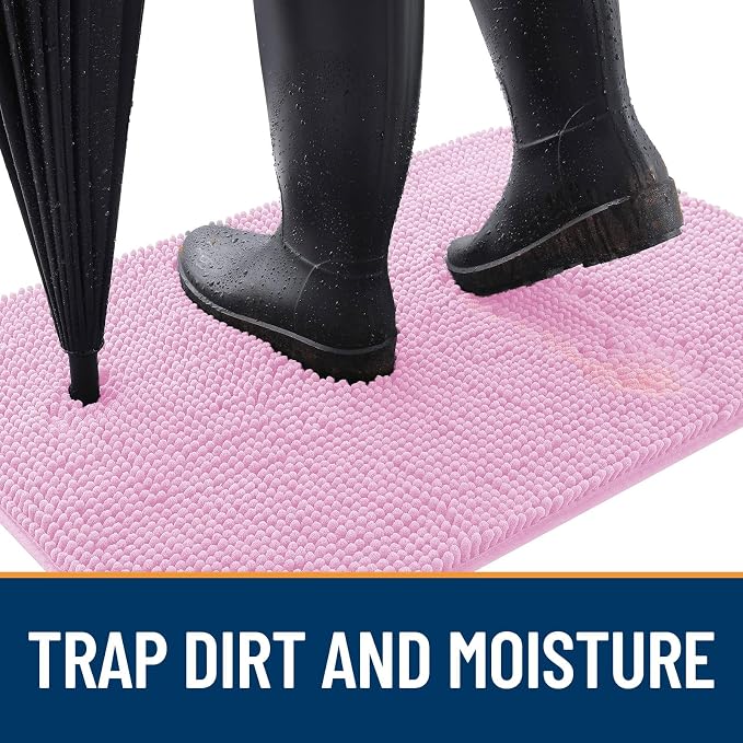 OLANLY Dog Door Mat for Muddy Paws 59x20, Absorbs Moisture and Dirt, Absorbent