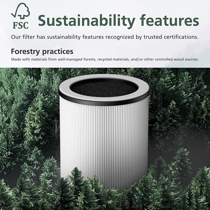 P60 Replacement Filters for YARIKI/TPLMB P60 Air Purifier, for Vhoiu KJ50 Air