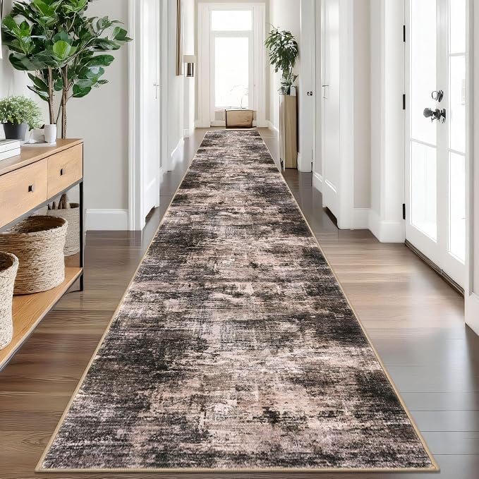 IOHOUZE Abstract Runner Rug 3x20 Ft Extra Long Washable Runners