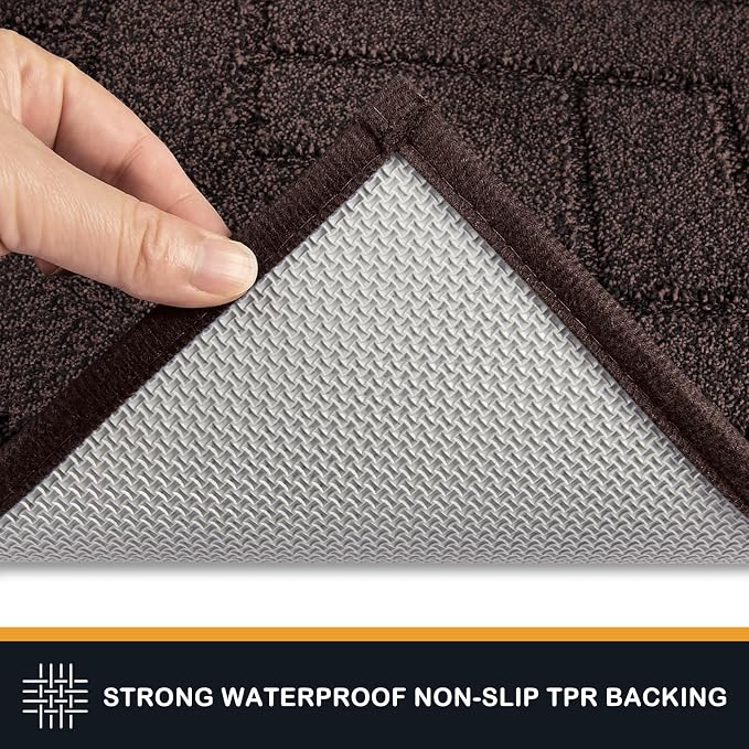 PURRUGS Dirt Trapping Door Mat 24" x 84", Non-Slip Machine Washable Entry Rug