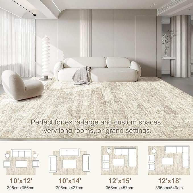 UERMEI 10x14 Washable Area Rug