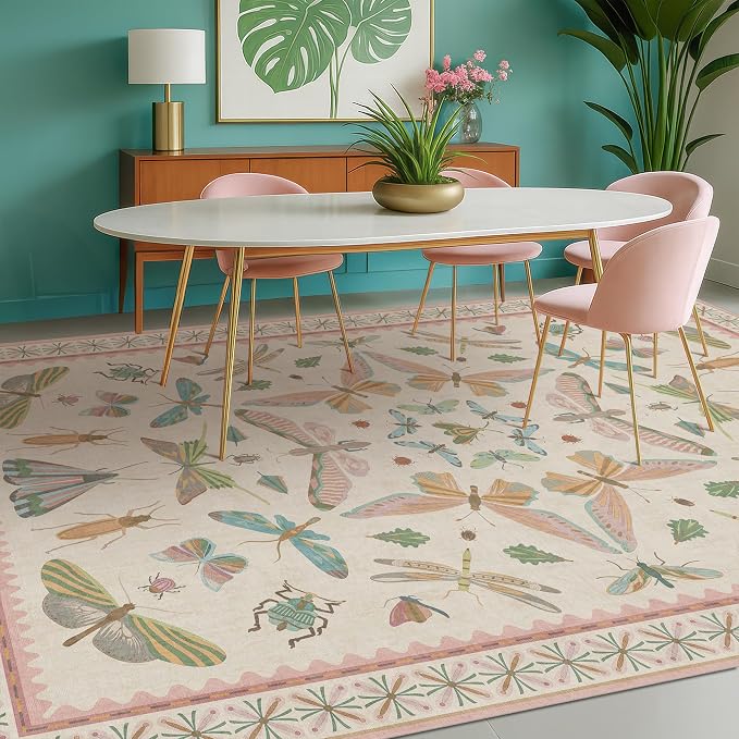 Hazo Haus Cute Rugs for Bedroom Girls