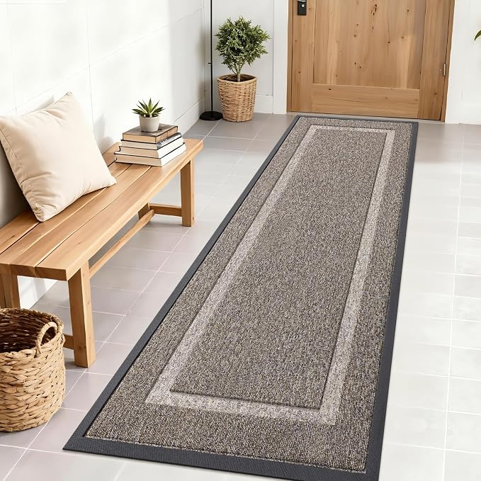 OLANLY Front Door Mat Indoor Outdoor Entrance, Waterproof All-Season,