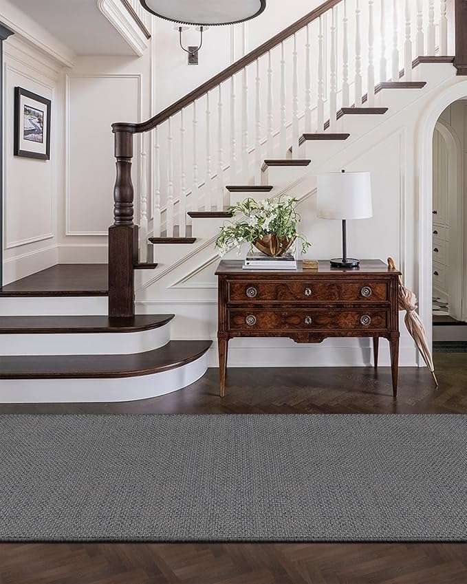 Color&Geometry Door Mat 2'4"x8' Runner Rug