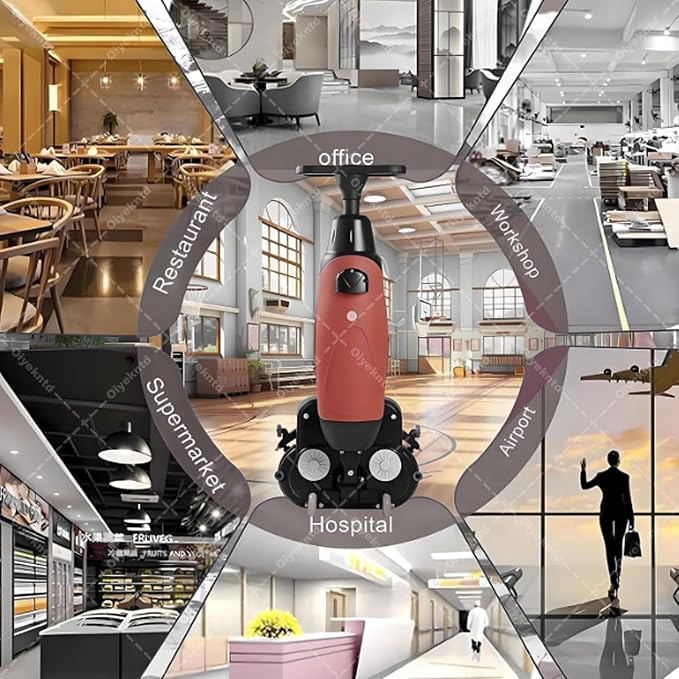 Commercial Floor Scrubber Machine Lightweight Electric Floor Cleaner