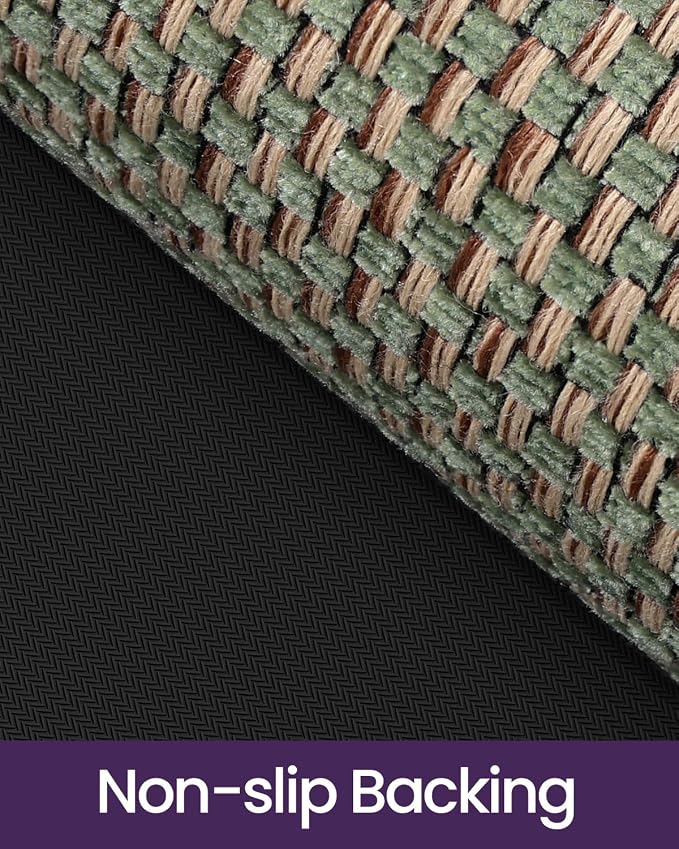 DEXI Ultra Thin Entryway Indoor Door Mat 24x36, Non Slip Rubber Backing Inside