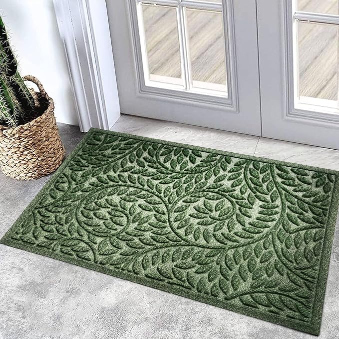 Bulijojo Front Door Mat Entrance, Durable Heavy Duty Welcome Mat, Thick