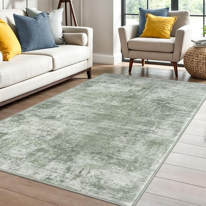 IOHOUZE Abstract Area Rug 4x6 Ft Washable Rugs