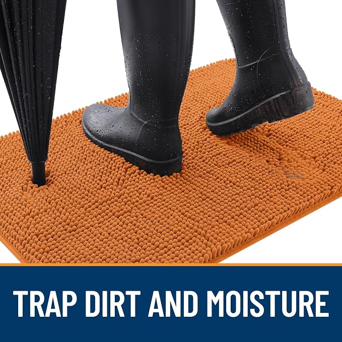 OLANLY Dog Door Mat for Muddy Paws 54x32, Absorbs Moisture and Dirt, Absorbent