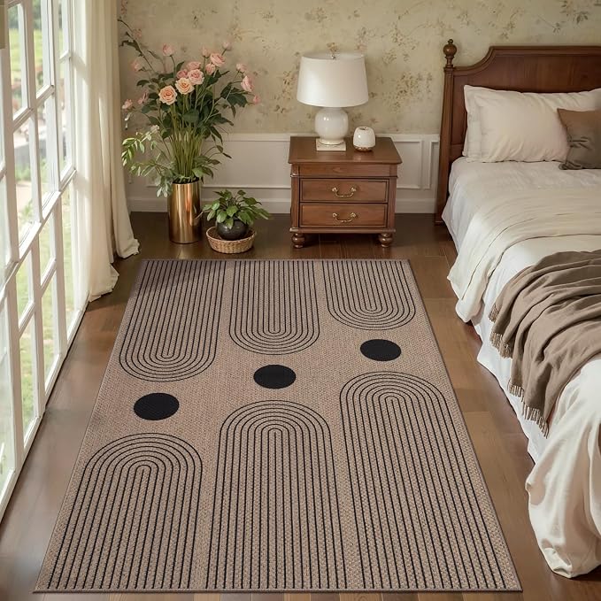Tangsoo Modern Easy Jute 3x5 Outdoor Rug