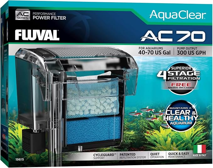 Fluval - Clear for AC70/AC110 Power Filter, 10.8 oz / 310 g, for Use in