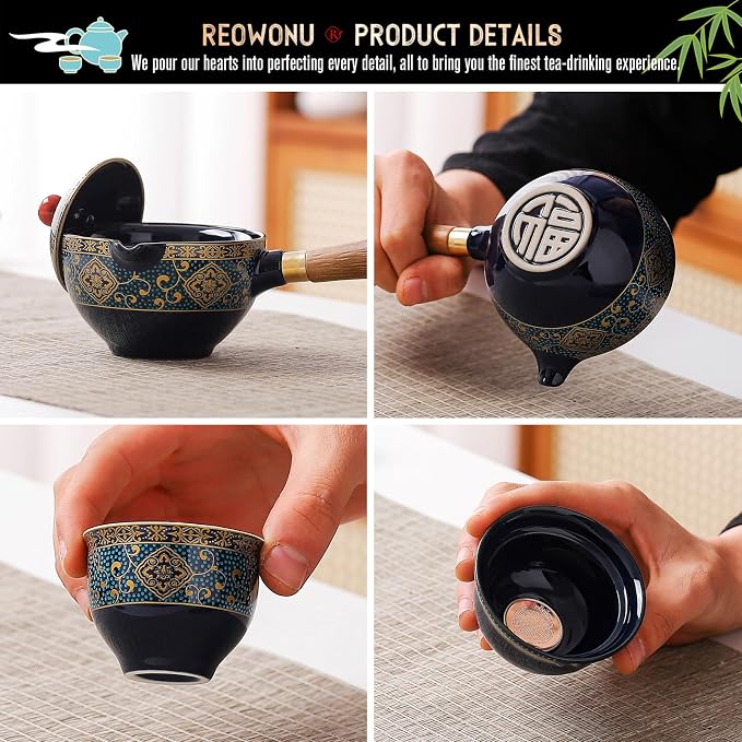 Chinese Tea Set, Chinese Gongfu Tea Set, Portable Teapot Set